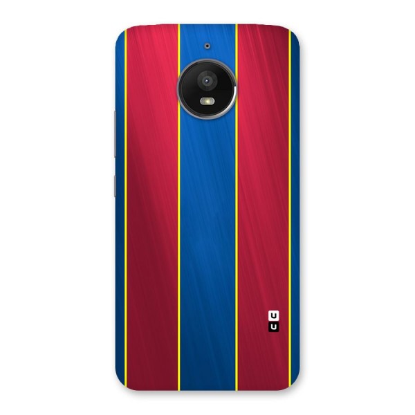 Premium Vertical Stripes Back Case for Moto E4 Plus