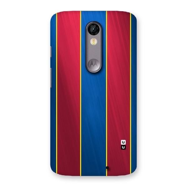 Premium Vertical Stripes Back Case for Moto X Force