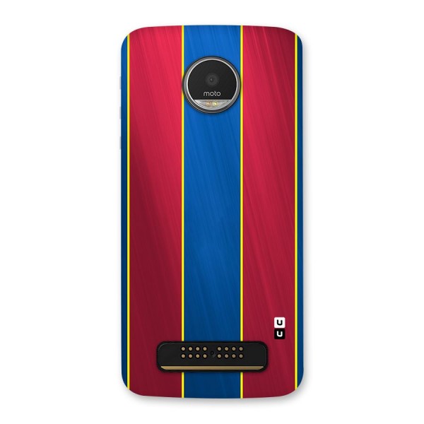 Premium Vertical Stripes Back Case for Moto Z Play