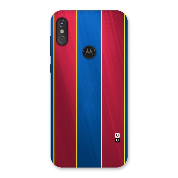 Premium Vertical Stripes Back Case for Motorola One Power