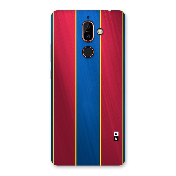 Premium Vertical Stripes Back Case for Nokia 7 Plus