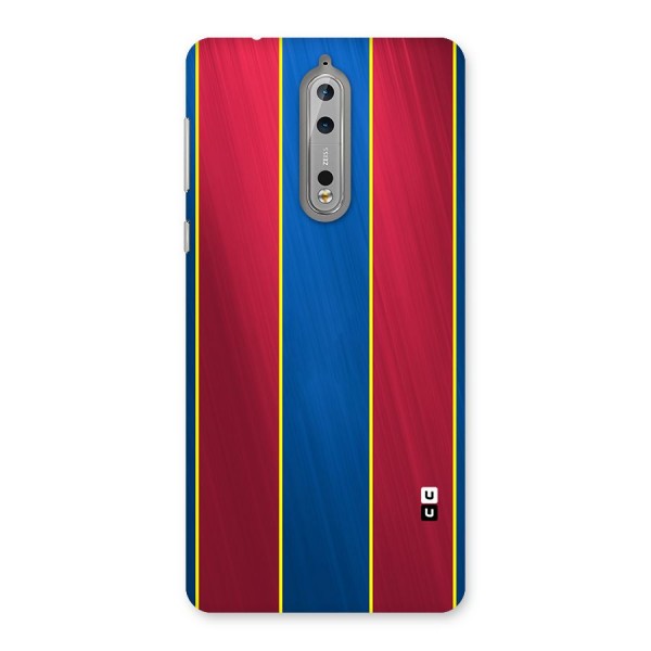 Premium Vertical Stripes Back Case for Nokia 8