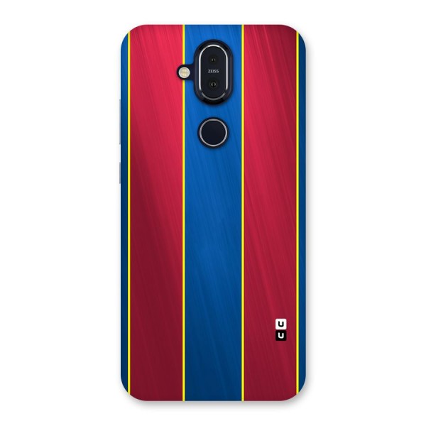 Premium Vertical Stripes Back Case for Nokia 8.1