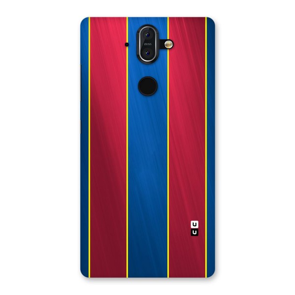 Premium Vertical Stripes Back Case for Nokia 8 Sirocco