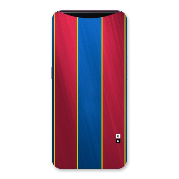 Premium Vertical Stripes Back Case for Oppo Find X