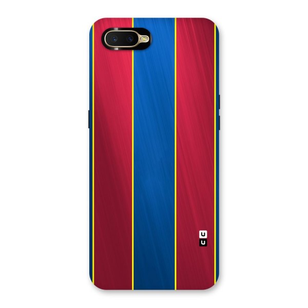 Premium Vertical Stripes Back Case for Oppo K1