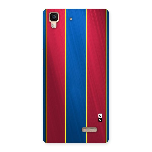 Premium Vertical Stripes Back Case for Oppo R7