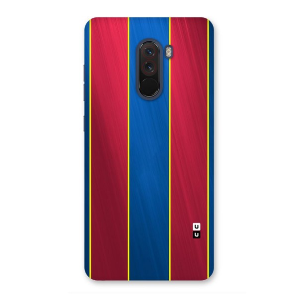 Premium Vertical Stripes Back Case for Poco F1