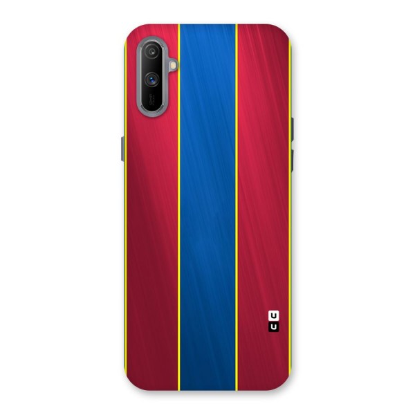 Premium Vertical Stripes Back Case for Realme C3