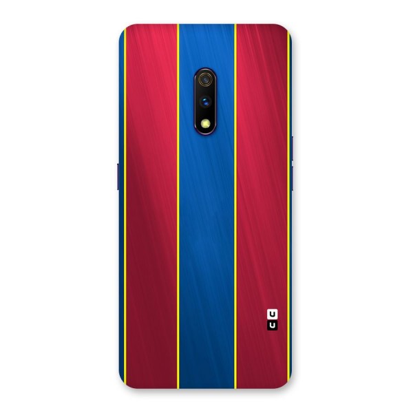 Premium Vertical Stripes Back Case for Realme X