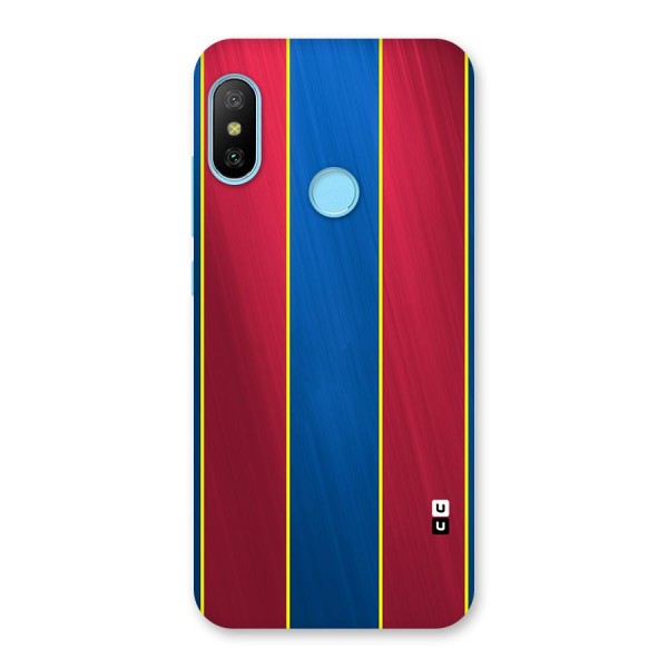 Premium Vertical Stripes Back Case for Redmi 6 Pro