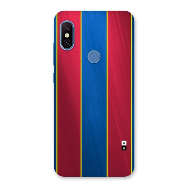 Premium Vertical Stripes Back Case for Redmi Note 6 Pro