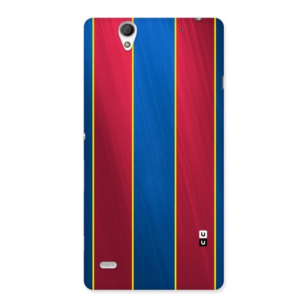 Premium Vertical Stripes Back Case for Sony Xperia C4