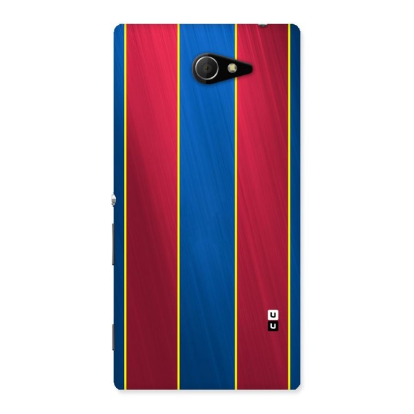 Premium Vertical Stripes Back Case for Sony Xperia M2