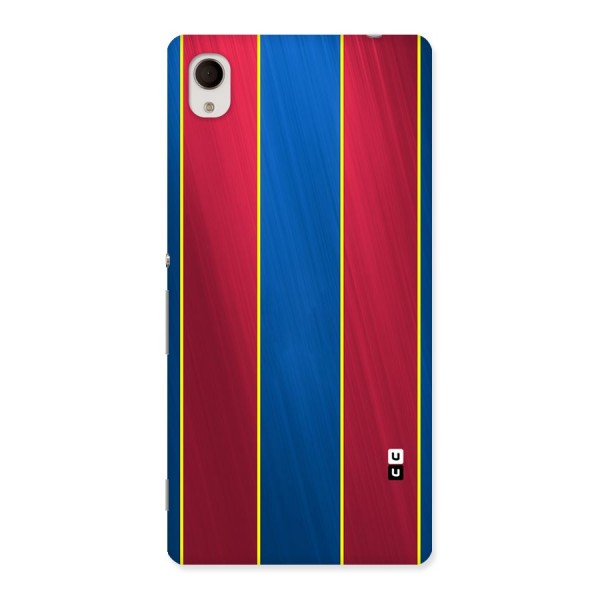 Premium Vertical Stripes Back Case for Sony Xperia M4