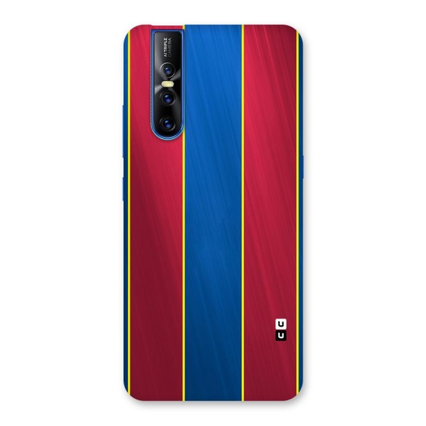 Premium Vertical Stripes Back Case for Vivo V15 Pro