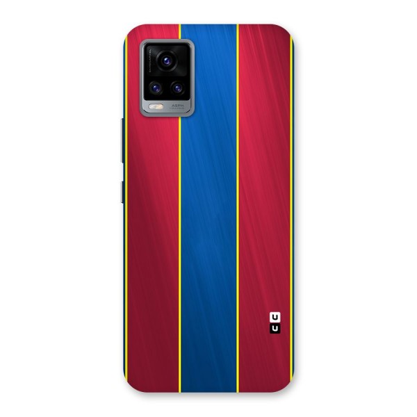 Premium Vertical Stripes Back Case for Vivo V20