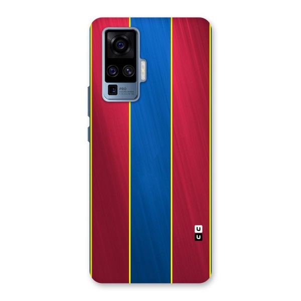 Premium Vertical Stripes Back Case for Vivo X50 Pro