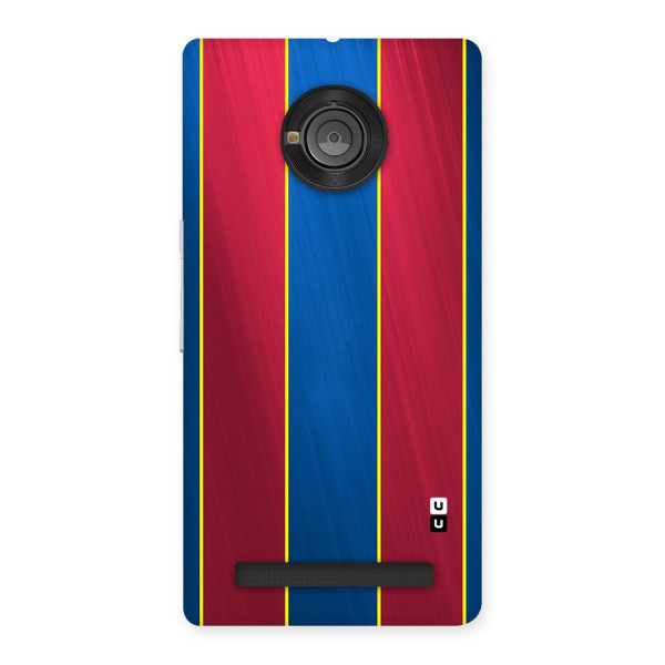 Premium Vertical Stripes Back Case for Yu Yuphoria