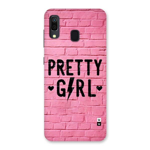 Pretty Girl Wall Back Case for Galaxy A20