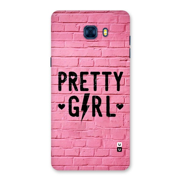 Pretty Girl Wall Back Case for Galaxy C7 Pro