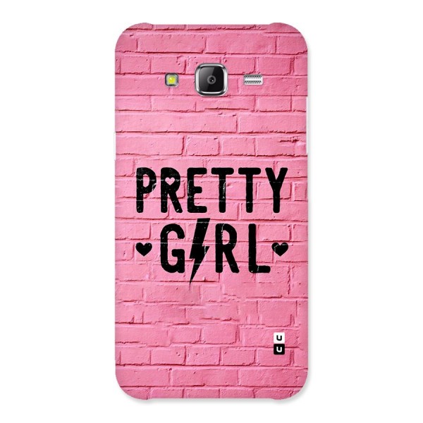 Pretty Girl Wall Back Case for Galaxy J5