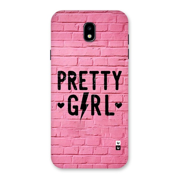 Pretty Girl Wall Back Case for Galaxy J7 Pro