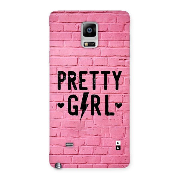 Pretty Girl Wall Back Case for Galaxy Note 4