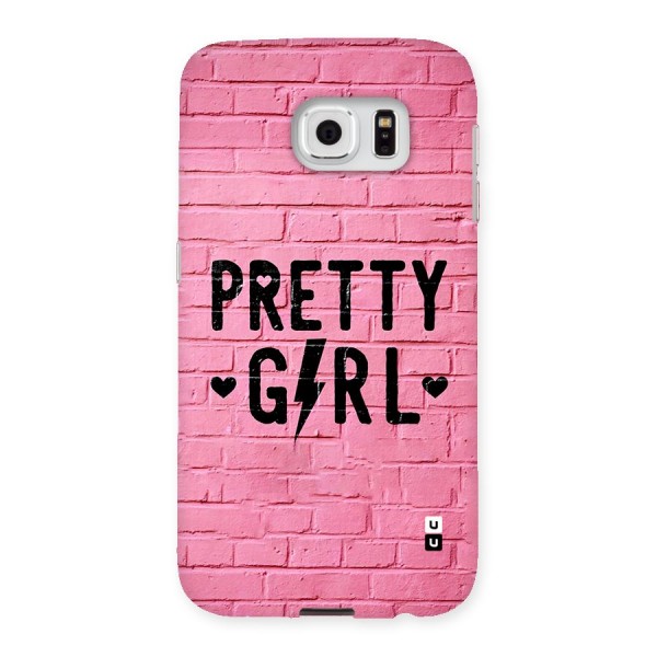 Pretty Girl Wall Back Case for Galaxy S6