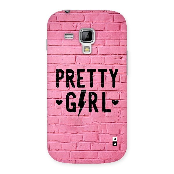 Pretty Girl Wall Back Case for Galaxy S Duos