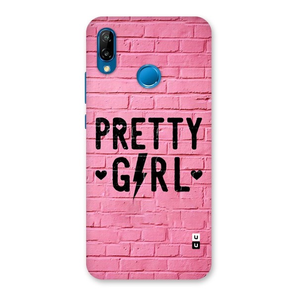 Pretty Girl Wall Back Case for Huawei P20 Lite