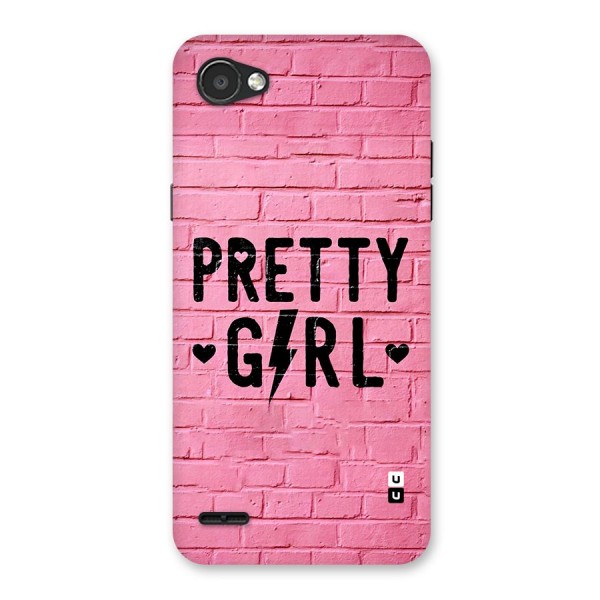 Pretty Girl Wall Back Case for LG Q6