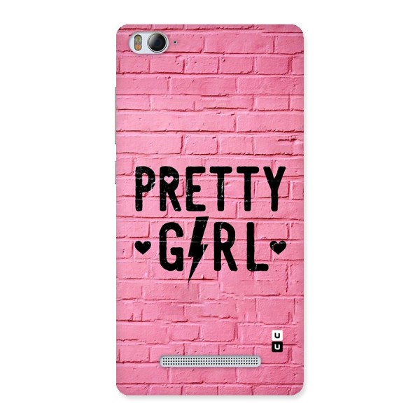 Pretty Girl Wall Back Case for Mi4i