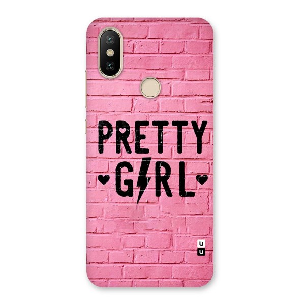 Pretty Girl Wall Back Case for Mi A2