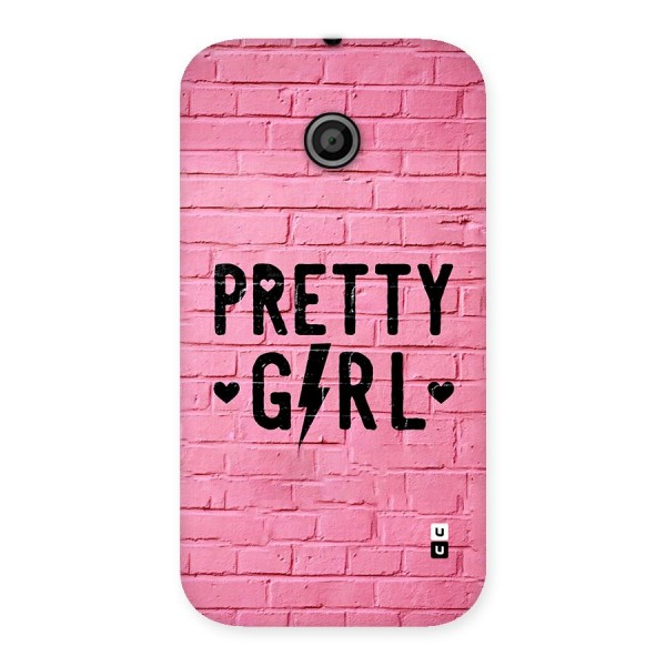 Pretty Girl Wall Back Case for Moto E