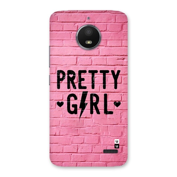 Pretty Girl Wall Back Case for Moto E4