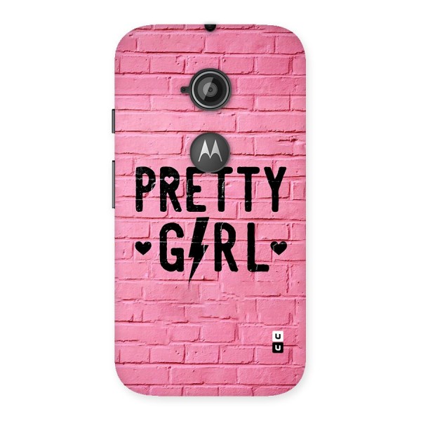 Pretty Girl Wall Back Case for Moto E 2nd Gen