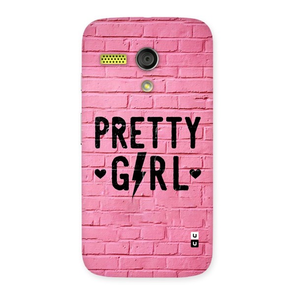 Pretty Girl Wall Back Case for Moto G