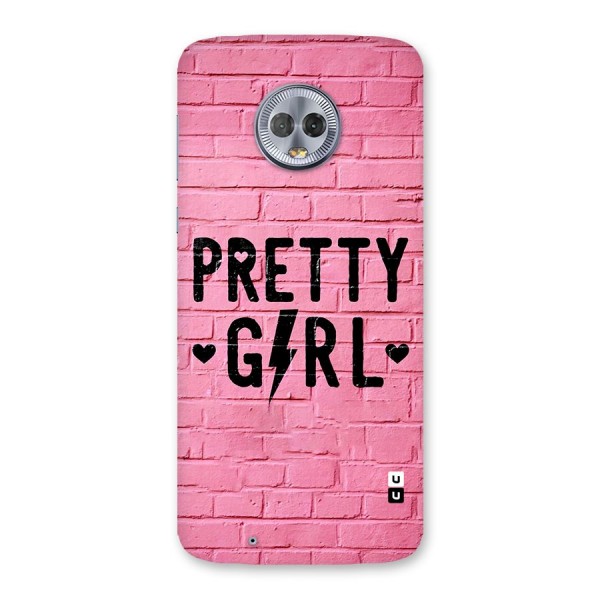 Pretty Girl Wall Back Case for Moto G6