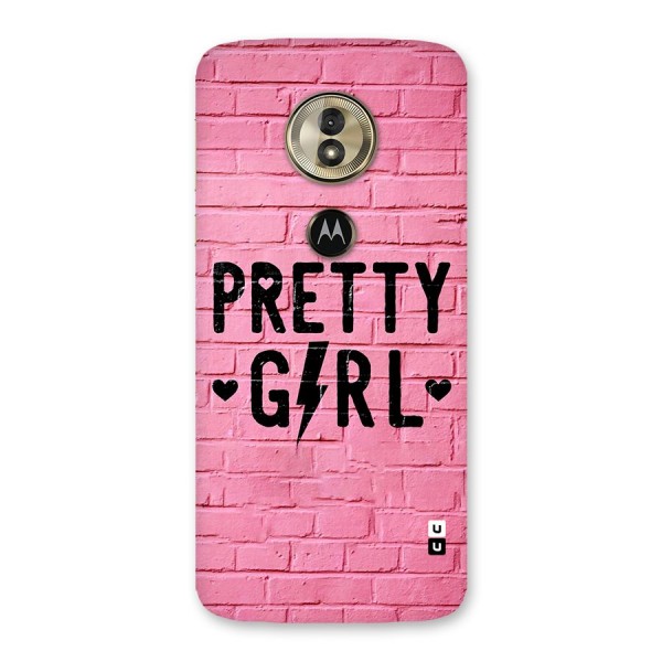 Pretty Girl Wall Back Case for Moto G6 Play