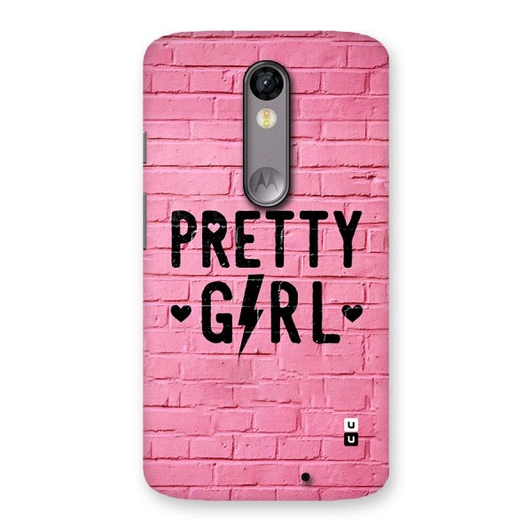 Pretty Girl Wall Back Case for Moto X Force