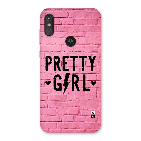 Pretty Girl Wall Back Case for Motorola One Power