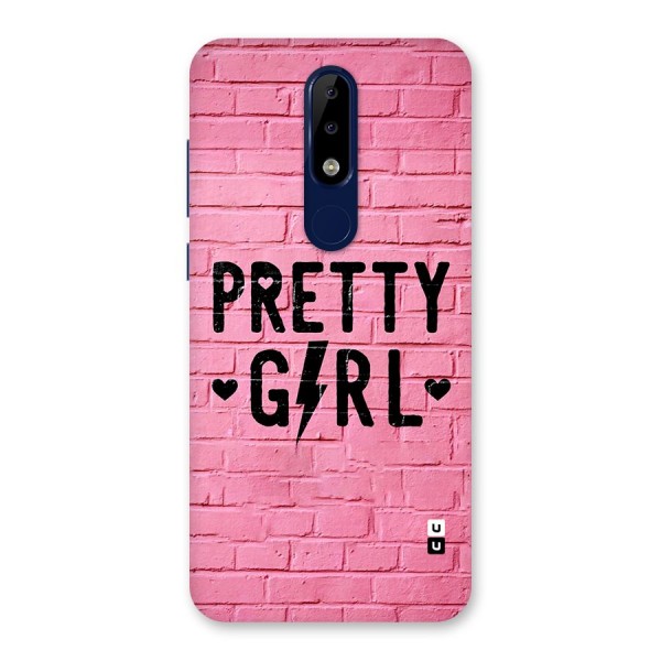 Pretty Girl Wall Back Case for Nokia 5.1 Plus