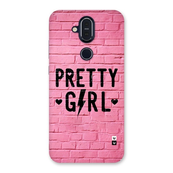 Pretty Girl Wall Back Case for Nokia 8.1