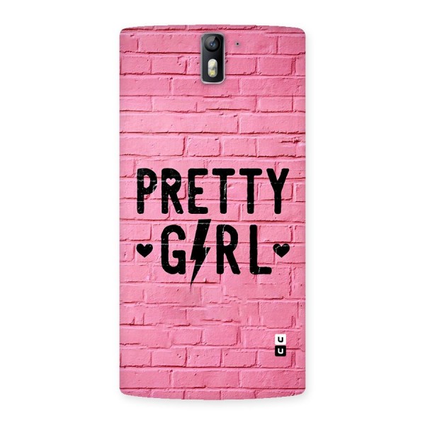 Pretty Girl Wall Back Case for OnePlus One