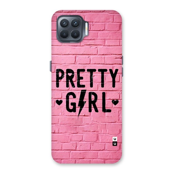 Pretty Girl Wall Back Case for Oppo F17 Pro