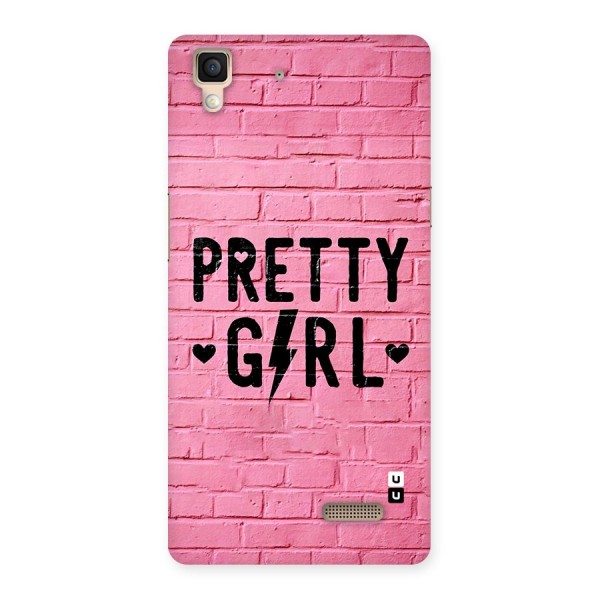 Pretty Girl Wall Back Case for Oppo R7