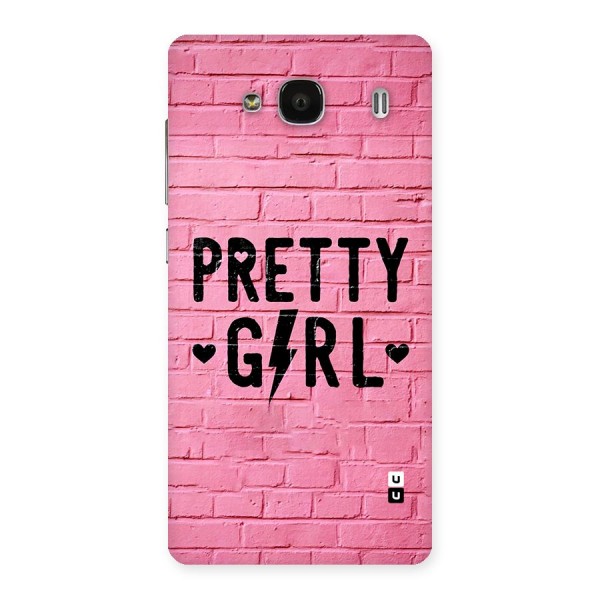 Pretty Girl Wall Back Case for Redmi 2s