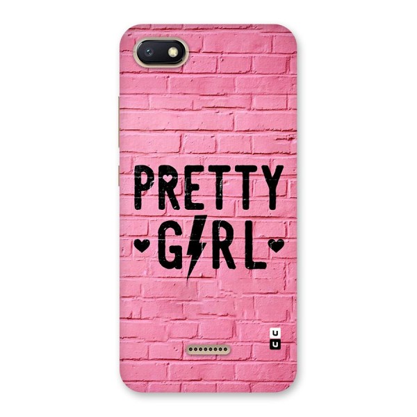 Pretty Girl Wall Back Case for Redmi 6A