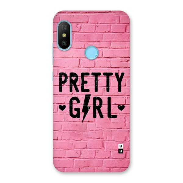 Pretty Girl Wall Back Case for Redmi 6 Pro